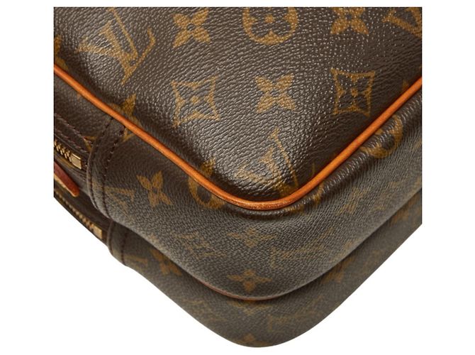 Bolso bandolera Louis Vuitton Monogram Reporter PM Castaño - vista 7