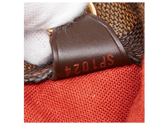 Borsa a tracolla Louis Vuitton Damier Bastille Marrone - vista 12
