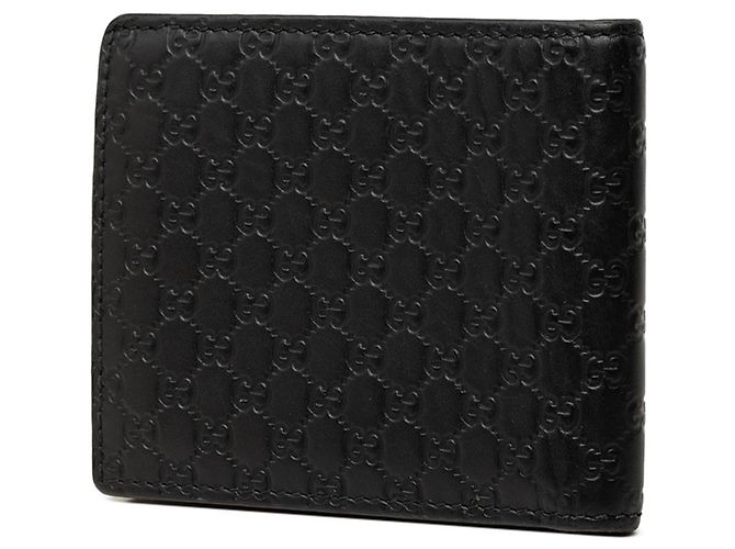 Cartera bi-fold Gucci Microguccissima Negro - vista 2