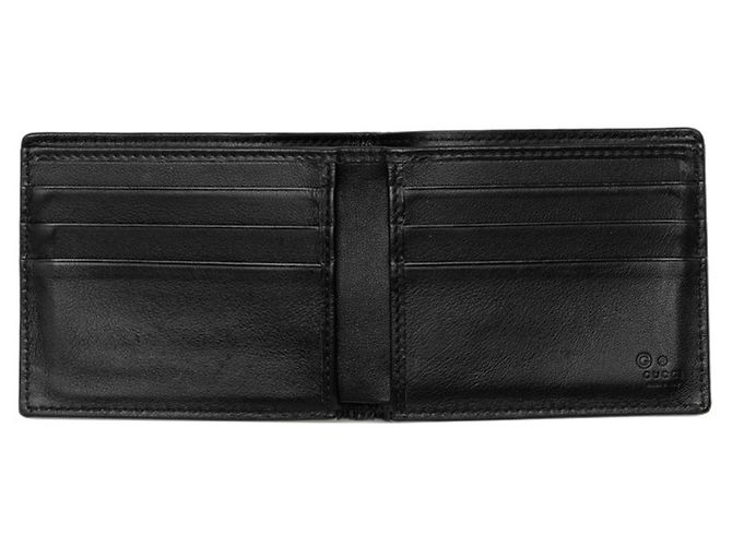 Cartera bi-fold Gucci Microguccissima Negro - vista 4