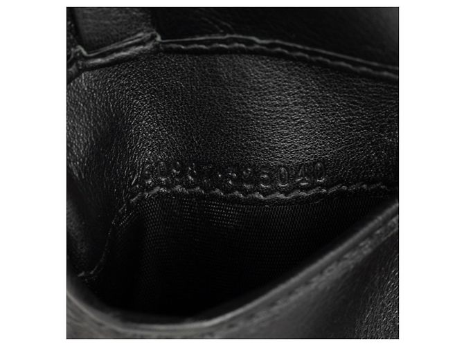 Cartera bi-fold Gucci Microguccissima Negro - vista 6