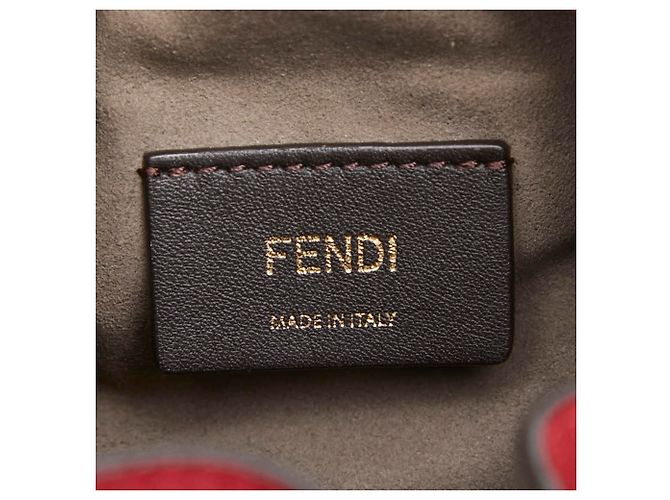 Borsa a mano Fendi Mon Trésor Mini Rosso - vista 9
