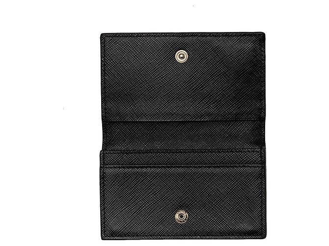 Tarjetero Prada de piel Saffiano negra Negro - vista 4