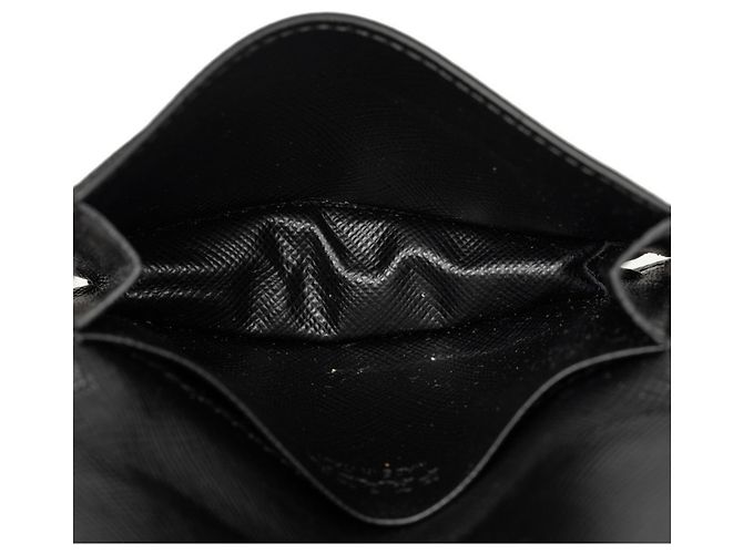 Tarjetero Prada de piel Saffiano negra Negro - vista 5