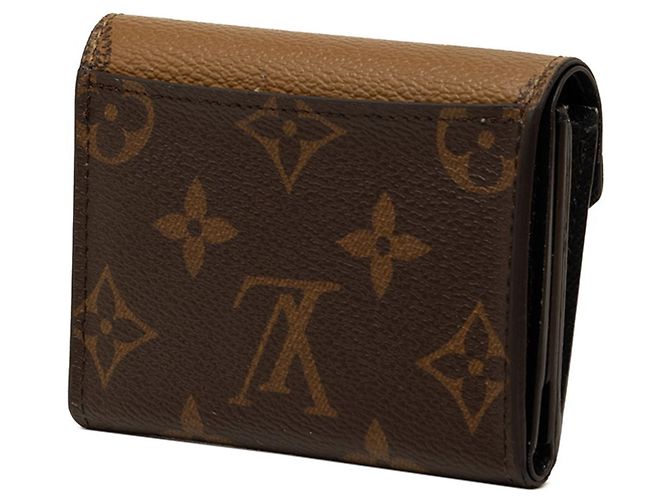 Louis Vuitton Monogram Giant Reverse Portefeuille Zoe Tri-fold Wallet Castaño Monograma - vista 2