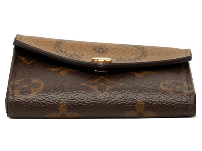 Louis Vuitton Monogram Giant Reverse Portefeuille Zoe Tri-fold Wallet Castaño Monograma - vista 3
