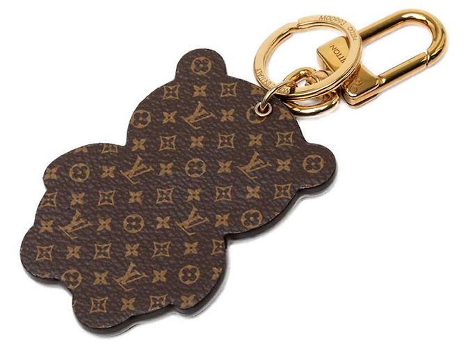 Louis Vuitton Portefeuille LV Panda Keychain Charm Schwarz Pink Weiß - Ansicht 2