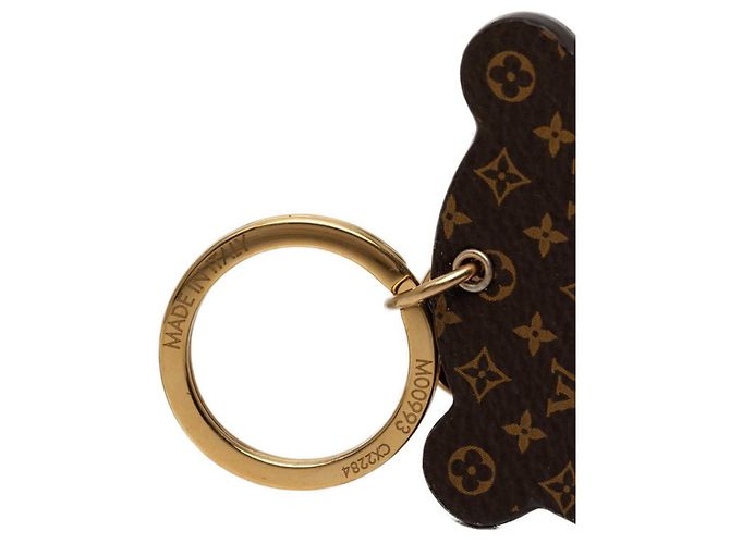 Louis Vuitton Portefeuille LV Panda Keychain Charm Schwarz Pink Weiß - Ansicht 4