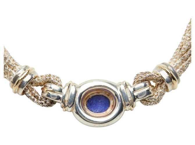 Autre Marque Collana a catena in argento Tiffany & Co. con lapislazzuli - vista 5