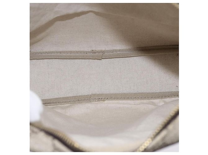 Gucci Messenger Bag mit Front-Reißverschluss aus GG coated Canvas Small Beige - Ansicht 5