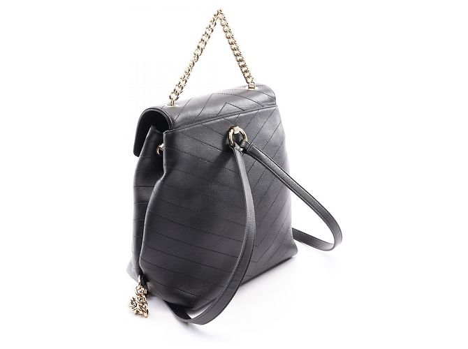 Chanel V-Stitch Leather Backpack Black - view 2