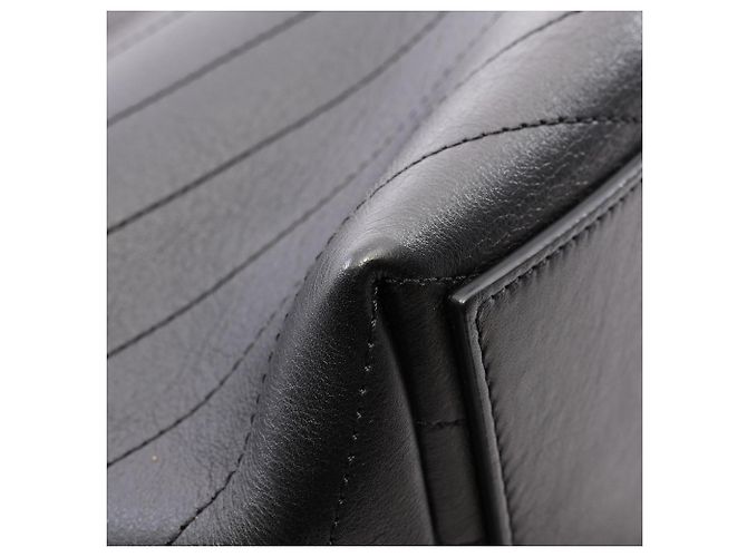 Chanel V-Stitch Leather Backpack Black - view 7