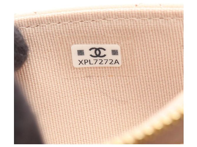 Porta-cartões em couro rosa Chanel - vista 5