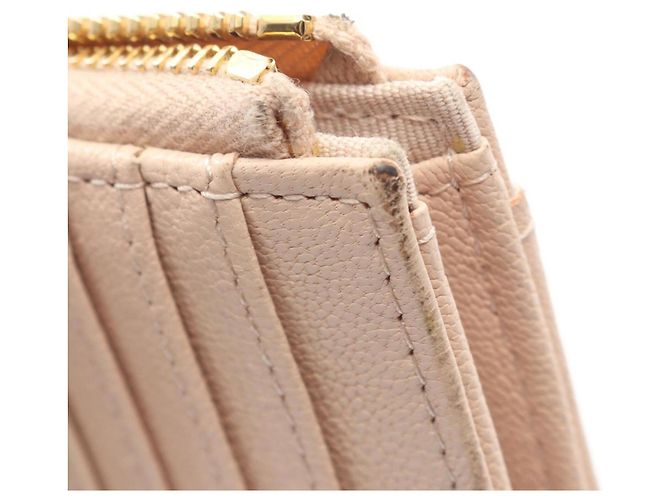 Porta-cartões em couro rosa Chanel - vista 9