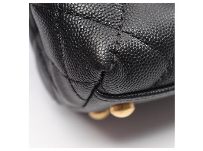 Bolso Chanel Coco Handle Flap Matelassé Negro - vista 9