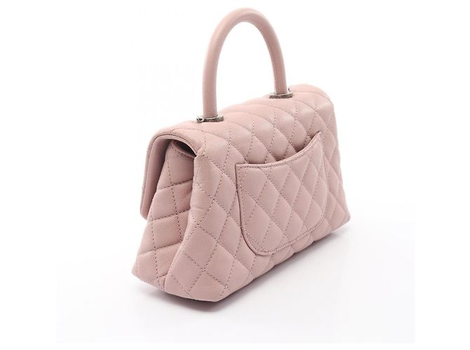 Borsa a mano 2-Way Chanel Coco Handle Flap Matelassé Rosa - vista 2