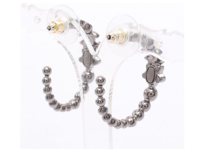 Chanel Coco Mark Star Creolen Silber - Ansicht 3