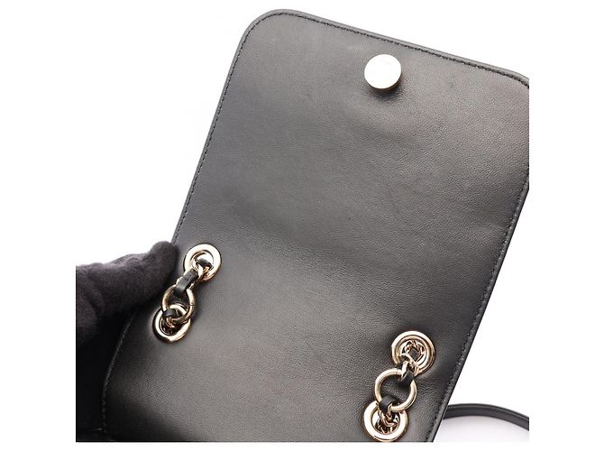 Mochila/Bolso Chanel Coco Mark Chain Negro - vista 6