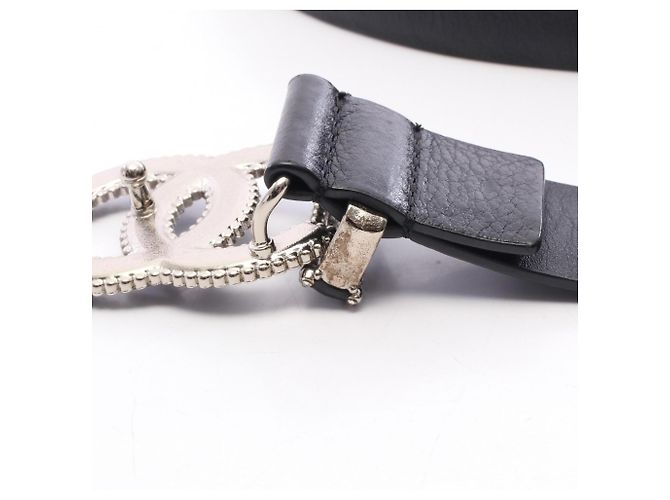 Timeless Chanel Coco Mark Gürtel mit Strasssteinen Schwarz - Ansicht 7