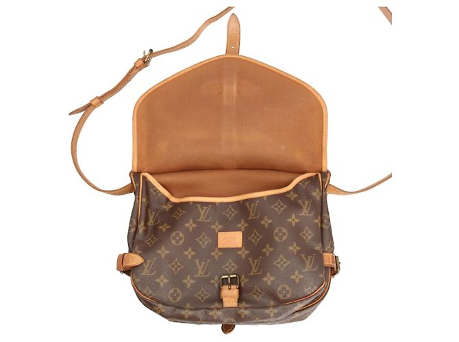 Louis Vuitton Saumur 30 Monogram Schultertasche Braun - Ansicht 10