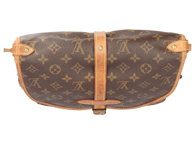 Louis Vuitton Saumur 30 Monogram Schultertasche Braun - Ansicht 12