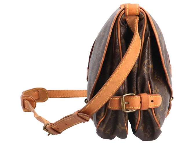 Louis Vuitton Saumur 30 Monogram Schultertasche Braun - Ansicht 5