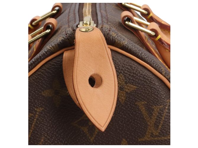 Bolso de mano Louis Vuitton Speedy 25 Monogram Castaño - vista 12