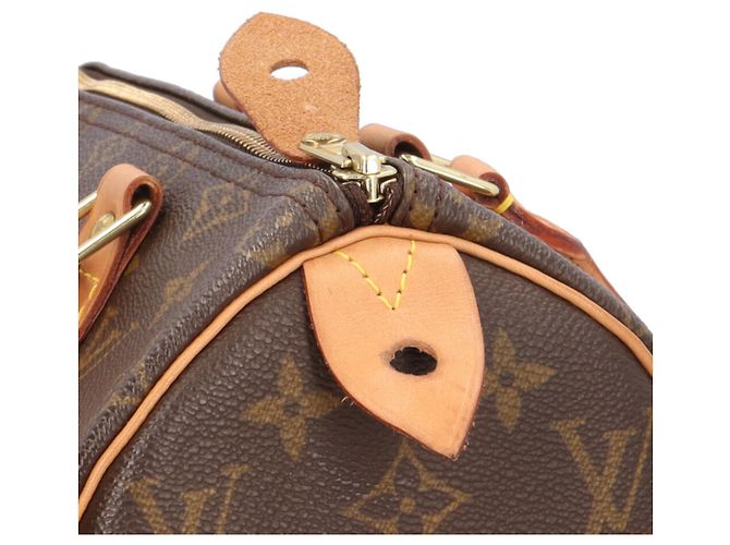 Bolso de mano Louis Vuitton Speedy 25 Monogram Castaño - vista 13