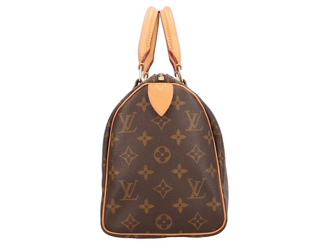 Bolso de mano Louis Vuitton Speedy 25 Monogram Castaño - vista 4