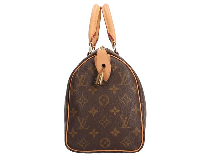 Bolso de mano Louis Vuitton Speedy 25 Monogram Castaño - vista 5