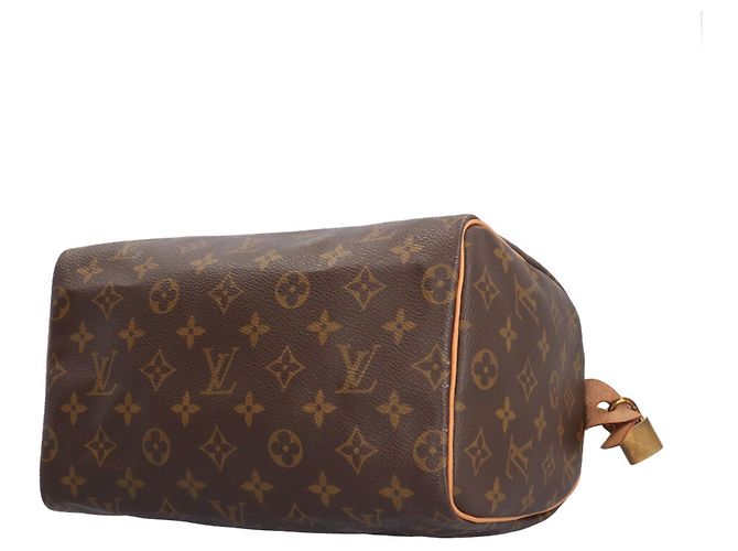 Bolso de mano Louis Vuitton Speedy 25 Monogram Castaño - vista 7