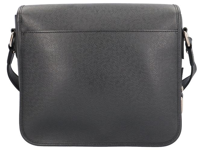 Borsa a tracolla Louis Vuitton Andrey Taiga Nero Grigio - vista 3