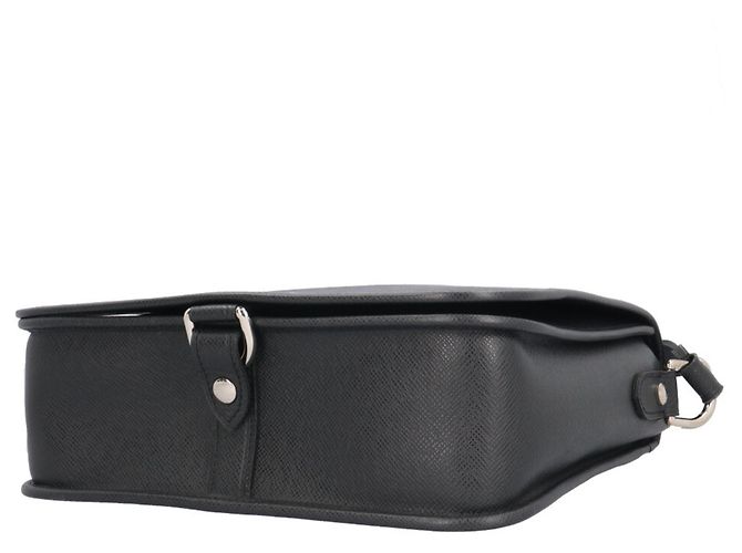Borsa a tracolla Louis Vuitton Andrey Taiga Nero Grigio - vista 6