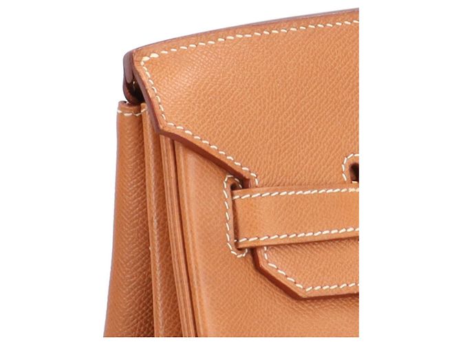 Hermès Sac à main Hermes Birkin 35 en cuir Togo marron Doré - vue 11