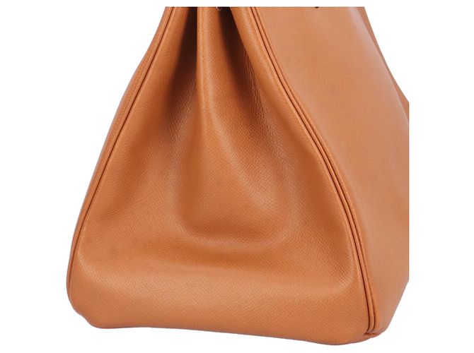 Hermès Sac à main Hermes Birkin 35 en cuir Togo marron Doré - vue 12