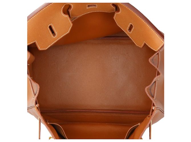 Hermès Sac à main Hermes Birkin 35 en cuir Togo marron Doré - vue 6