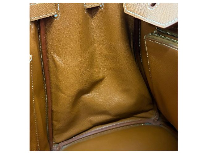 Hermès Sac à main Hermes Birkin 35 en cuir Togo marron Doré - vue 7