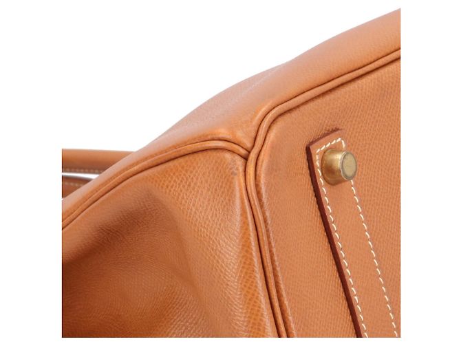 Hermès Sac à main Hermes Birkin 35 en cuir Togo marron Doré - vue 9
