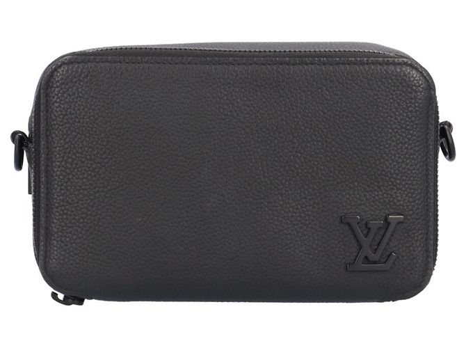 Borsa a tracolla Louis Vuitton Alpha Wearable Wallet Aerogram Nero - vista 3