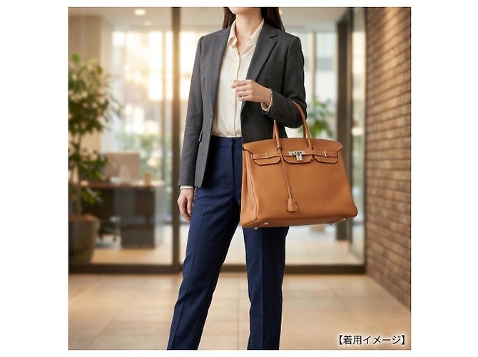 Hermès Bolso Hermes Birkin 40 Castaño Dorado - vista 12