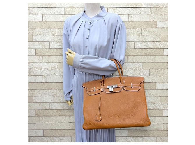 Hermès Bolso Hermes Birkin 40 Castaño Dorado - vista 2