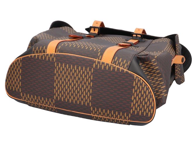 Zaino Louis Vuitton NIGO Collaboration Damier Giant Marrone - vista 5