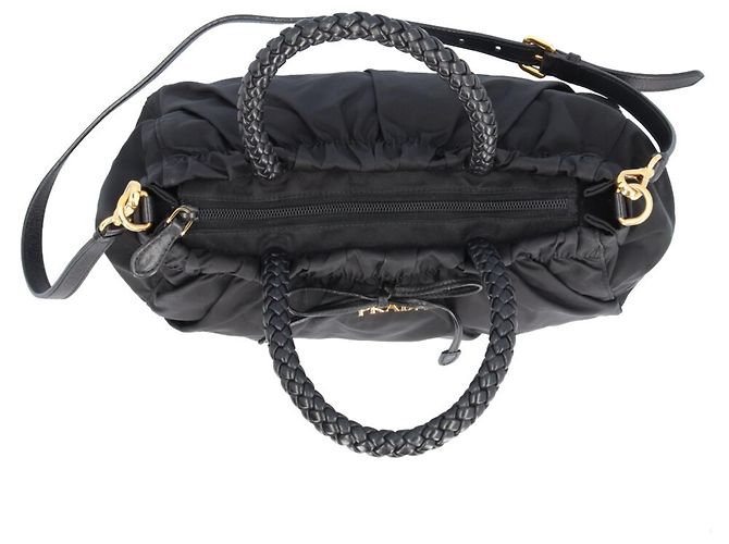 Bolsa de ombro Prada em nylon Preto - vista 13