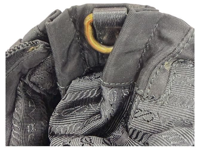 Bolsa de ombro Prada em nylon Preto - vista 7