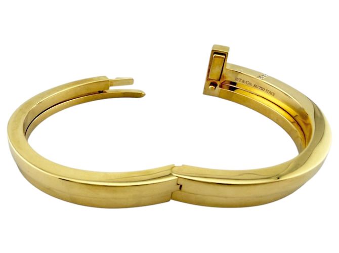 Autre Marque Bracciale rigido Tiffany & Co. T Square Wrap in oro giallo 18K - vista 7
