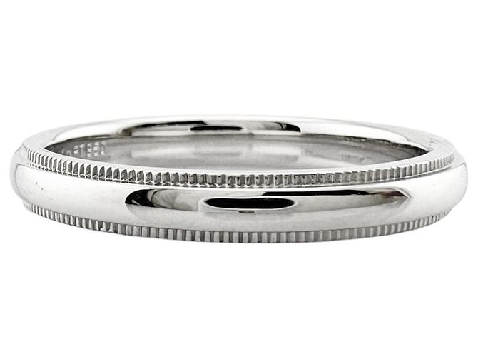 Autre Marque Anello Tiffany & Co. Milgrain in platino - vista 3