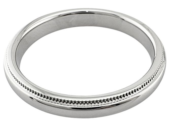 Autre Marque Anello Tiffany & Co. Milgrain in platino - vista 5