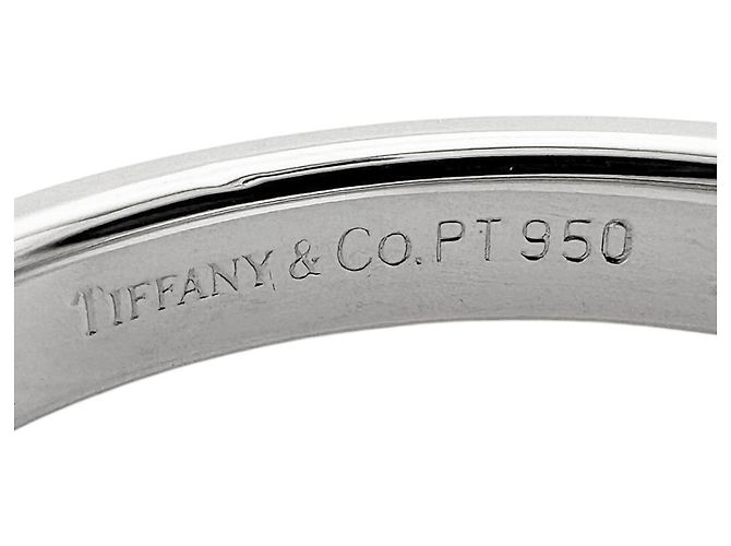 Autre Marque Anello Tiffany & Co. Milgrain in platino - vista 6