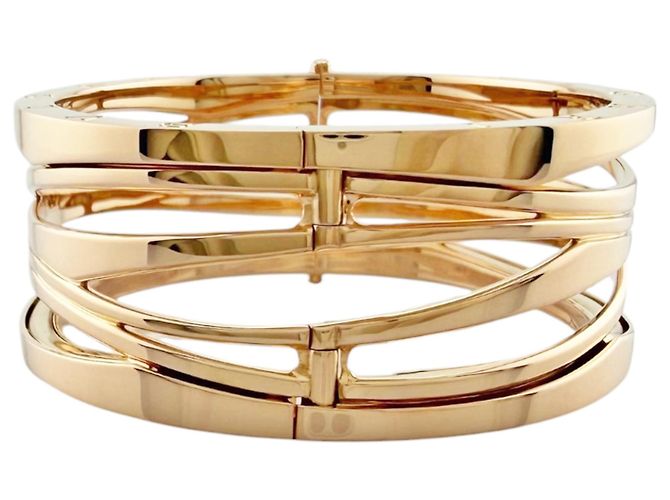 Bulgari Bracciale con Charm Bvlgari in Oro Rosa 18K - vista 4