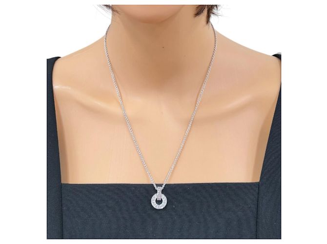 Bulgari Collar Bvlgari Openwork en oro blanco de 18K - vista 2